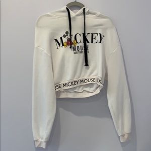 Disney Cropped Micky Mouse Hoodie